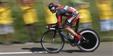 <span style='font-family: Arial; font-size: 15px; color: White;'>Australieren Cadel Evens, der vandt touren sidste år, ligger lige nu nummer to - 1 minut og 53 sekunder efter Bradley Wiggins.</span> <span style='font-family: Arial; font-weight: normal; font-size: 15px; color: #999999;'>Foto: AP/Laurent Cipriani / POLFOTO</span>