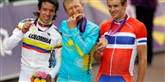 <span style='font-family: Arial; font-size: 15px; color: White;'>Nummer to blev Rigoberto fra Columbia og nummer tre blev norske Alexander Kristoff</span> <span style='font-family: Arial; font-weight: normal; font-size: 15px; color: #999999;'>Foto: AP / POLFOTO</span>