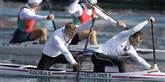 <span style='font-family: Arial; font-size: 15px; color: White;'>I en af de mere eksotiske sportsgrene vandt tyskerne Peter Kretschmer og Kurt Kuschela guld i 1.000 meter kano.</span> <span style='font-family: Arial; font-weight: normal; font-size: 15px; color: #999999;'>Foto: AP Photo/Chris Carlson / POLFOTO</span>