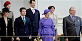 <span style='font-family: Arial; font-size: 15px; color: White;'>I år var både Kronprinsesse Mary, Kronprins Frederik, Dronning Margrethe, Prins Henrik, Prins Joachim og Prinsesse Marie tilstede til begivenheden.</span> <span style='font-family: Arial; font-weight: normal; font-size: 15px; color: #999999;'>Foto: Lars Krabbe/POLFOTO / POLFOTO</span>