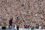 Barack Obama taler i det centrale Berlin.