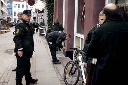 Baggers rockerven skudt i København