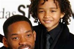 Will Smith med sin søn, der også er skuespiller.