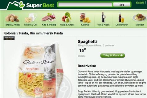 Sælger SuperBest nu pasta med vandmænd i?