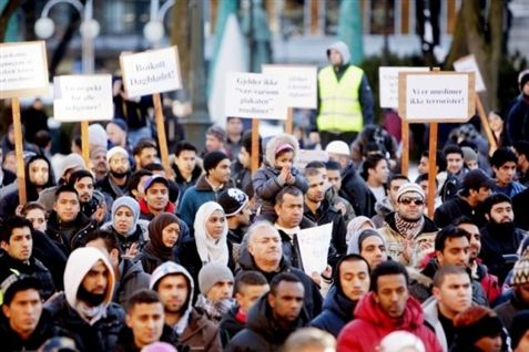 3000 demonstrerede mod norsk Muhammed-tegning