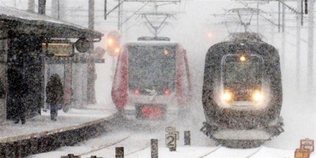 Snevejret er fire timer forsinket