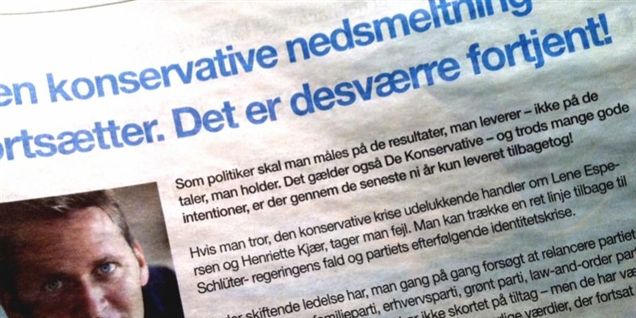 K: Liberal Alliance skader det blå flertal