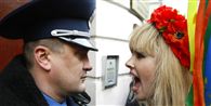 Den ukraisnke kvinderettighedsorganisation, Femen, tager hele kroppen i brug, når de skal råbe regeringen op.
