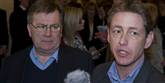 <span style='font-family: Arial; font-size: 15px; color: White;'>Efter 54 timer kom Finansminister Claus Hjort Frederiksen (V) ud med CFU-formand Flemming Vinther, topforhandler for de 185.000 statsansatte. De fik 0 kroner i lønstigning i år og 1,7% i 2012. De statsansatte droppede den seniorbonus de havde haft på prøve. De ville hellere have løn. </span> <span style='font-family: Arial; font-weight: normal; font-size: 15px; color: #999999;'>Foto: Kenneth Meyer/Polfoto</span>