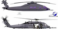 Amerikanerne brugte måske en lignende modifikation af en Black Hawk-helikopter til at angribe Osama. Mange mener dog, at det var en helt ny superhelikopter, der udførte opgaven.