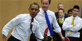 <span style='font-family: Arial; font-size: 15px; color: White;'>Engagementet var højt hos præsident Obama, der ville vinde kampen mod eleverne på Globe Academy i London.</span> <span style='font-family: Arial; font-weight: normal; font-size: 15px; color: #999999;'>Foto: Polfoto, AP, Paul Hackett</span>