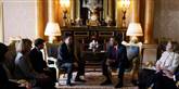 <span style='font-family: Arial; font-size: 15px; color: White;'>Obama mødtes også med den engelske oppositionsleder Ed Miliband på Buckingham Palace.</span> <span style='font-family: Arial; font-weight: normal; font-size: 15px; color: #999999;'>Foto: Polfoto, AP, Charles Dharapak</span>