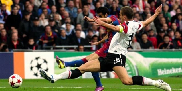 Barca moste United på Wembley