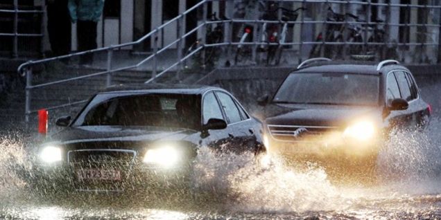 Farlig regn rammer Jylland