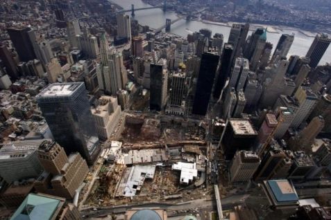 Ground Zero, som stedet hedder, efter angrebet.