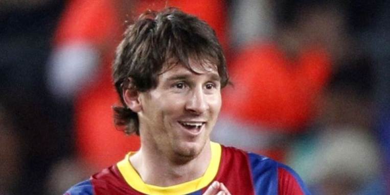Messi er tilfreds med 1-1.