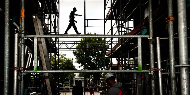 Et AMU-kursus i stilladsmontage på Københavns Tekniske Skoles afdeling i Glostrup.