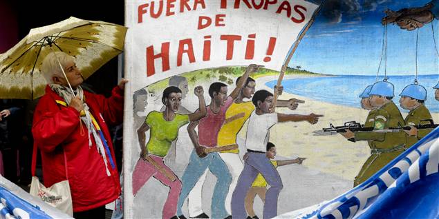 FNs sikkerhedsstyrke i Haiti anses af mange for en besættelse.