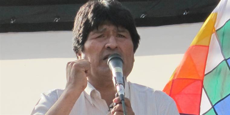 Evo Morales er præsident for Bolivia og samtidig for caco-bønderne.
