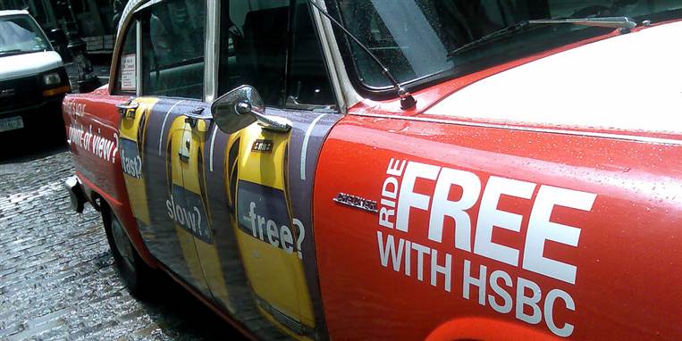 HSBC er en overordentlig synlig britisk storbank.