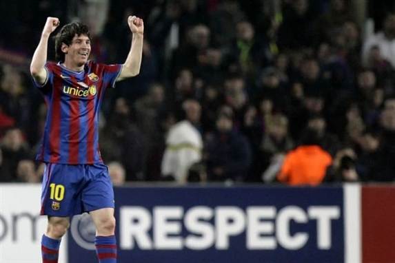 Lionel Messi lavede sit mål nummer 32 i denne sæson mod Sevilla.