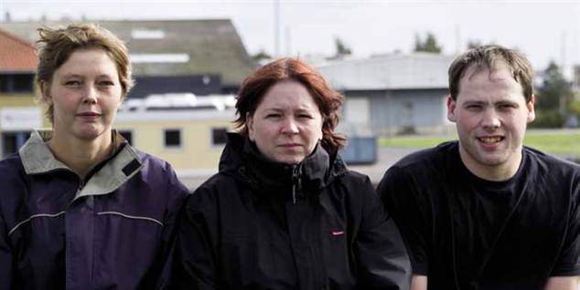 'Aldi er ikke en arbejdsplads, det er et discountdiktatur.' Det mener Tina Ernstsen (tv.), Marlene Larsen og Eik Madsen, der indtil for nylig var ansat i tre forskellige Aldi-forretninger.