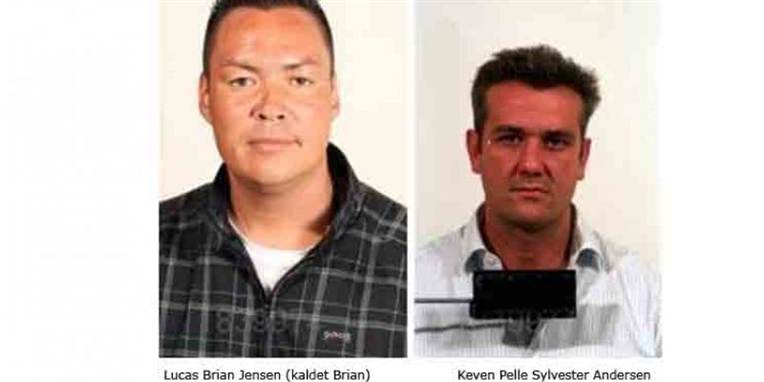 Lucas Brian Jensen (kaldet Brian) og Keven Pelle Sylvester Andersen som politiet sidst har fotograferet dem.