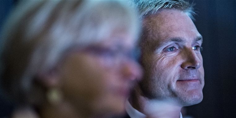 Pia Kjærsgaard og Kristian Thulesen Dahl på Dansk Folkepartis årsmøde i Herning.