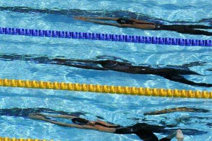De danske svømmere er kommet godt fra start ved VM i Rom. Her er det mændenes 100 meter brystsvømning.
 Foto: Pier Paolo Cito / POLFOTO