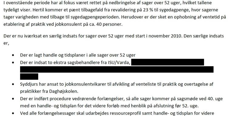 Syddjurs Kommune har forsøgt at overstrege potentielt negative oplysninger i de dokumenter, Avisen.dk har fået aktindsigt i.
