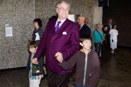Prins Henrik med sine kære børnebørn
 Foto: Nanna Kreutzmann / POLFOTO / POLFOTO