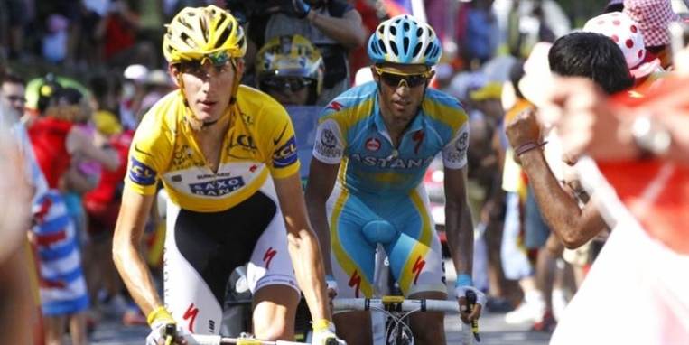 Sådan så han ud, mens det hele endnu var gult samt fryd og gammen. Nu er Andy Schleck smidt ud af Vueltaen for druk.