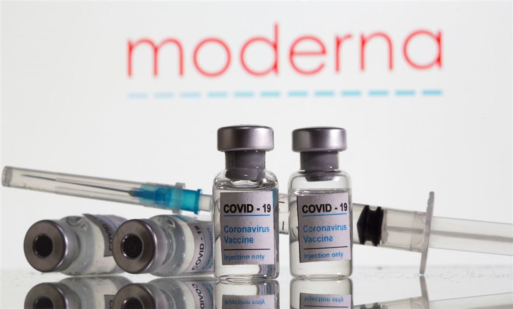 Vacciner i glas fra Moderna
