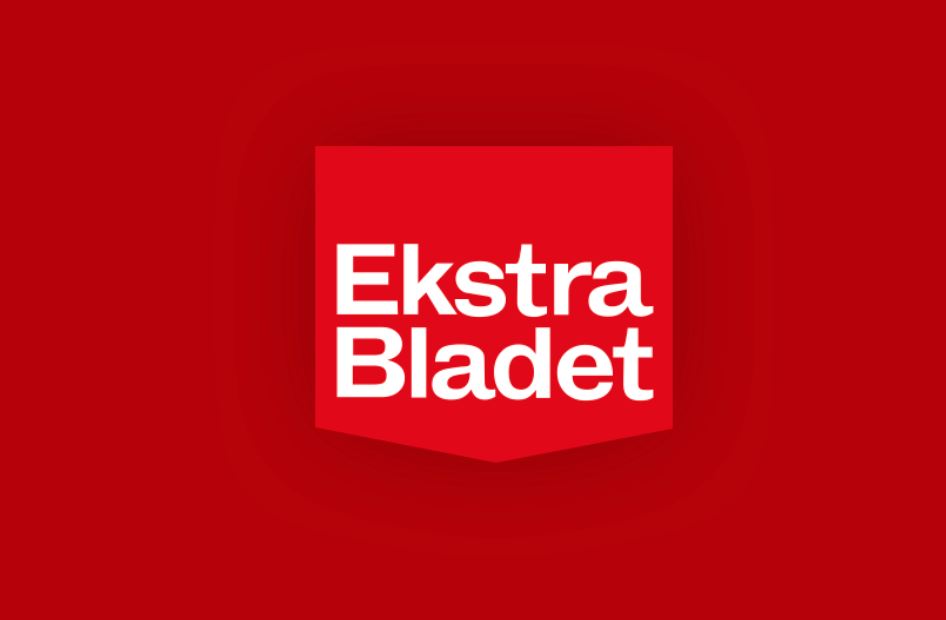 Ekstra Bladets logo på rød baggrund