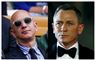 Jeff Bezos med solbriller og Daniel Craig med butterfly