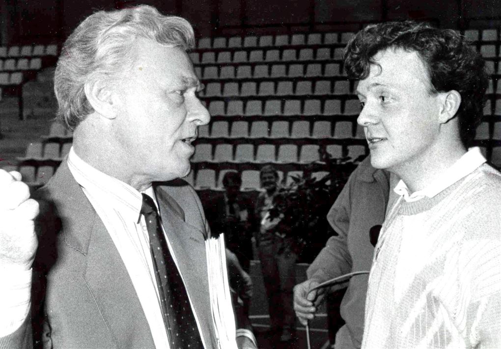 Poul Schlüter og en ung Lars Løkke