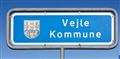 Et vejskilt med Vejle Kommune