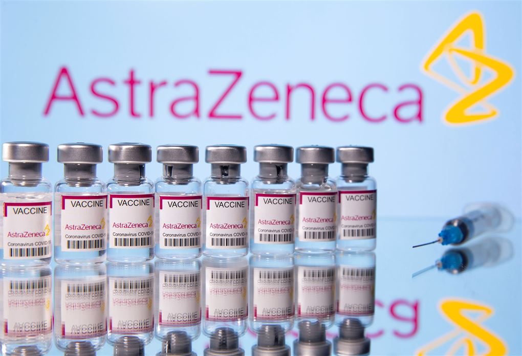 Modelbillede af vaccinen fra AstraZeneca.