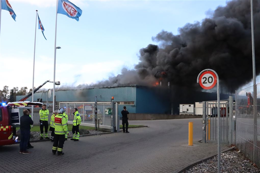  Højbjerg Maskinfabrik i brand