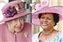sammensat billede af dronning elizabeth og den nye præsident på barbados Sandra Mason