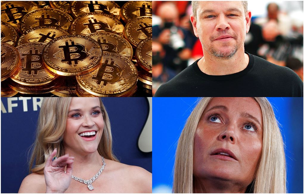 Tre stjerner fra Hollywood og en Bitcoin