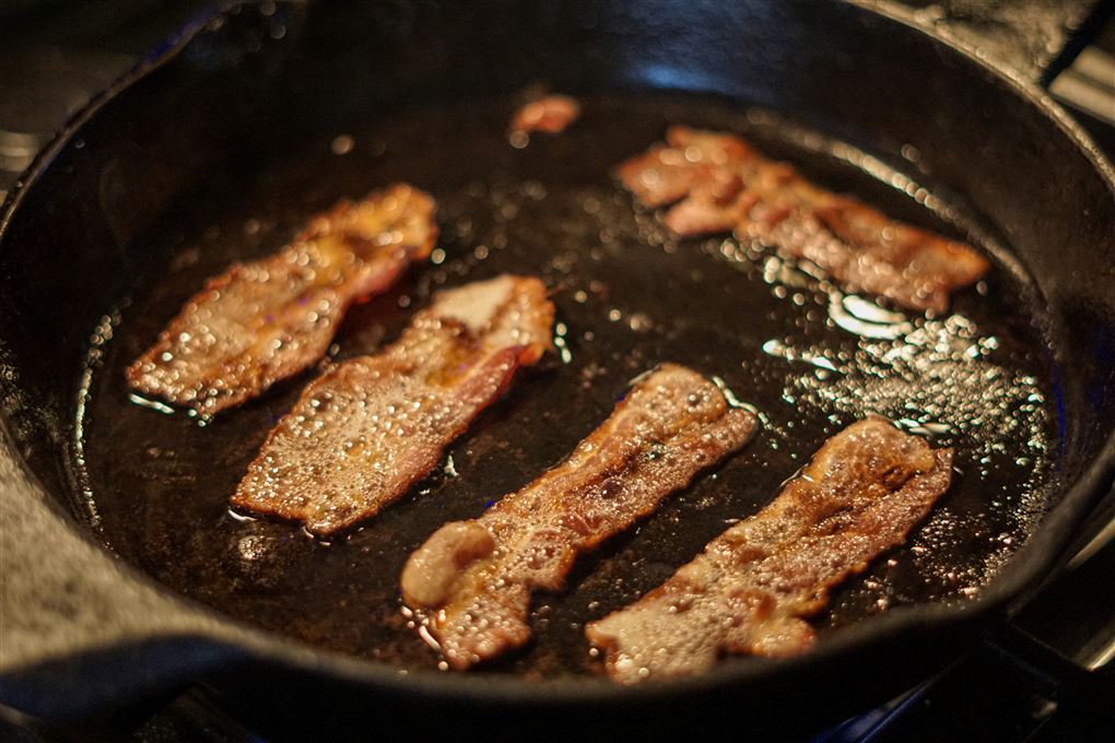 Bacon på panden