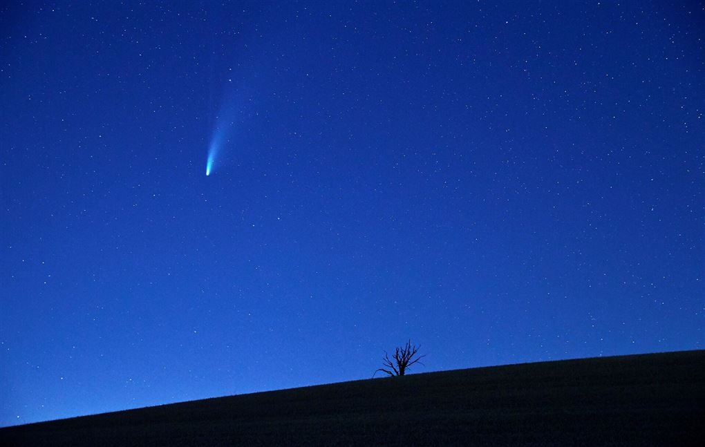 En komet på himmelen