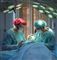 To personer udfører en operation i kitler