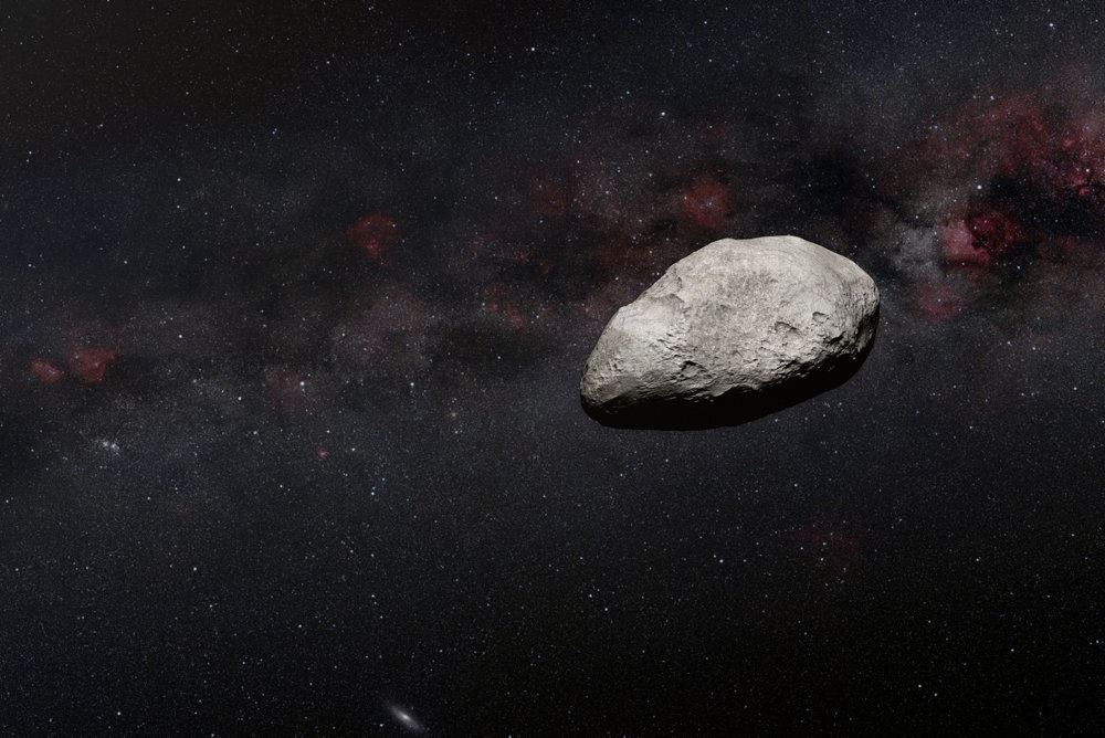 et billede af en asteroide