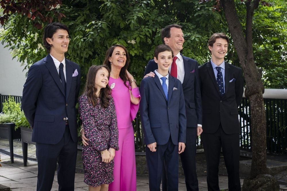 Prins Joachim med prinsesse Marie og hans fire børn