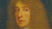 Et billede af en mand fra 1600-tallet med langt hår/paryk