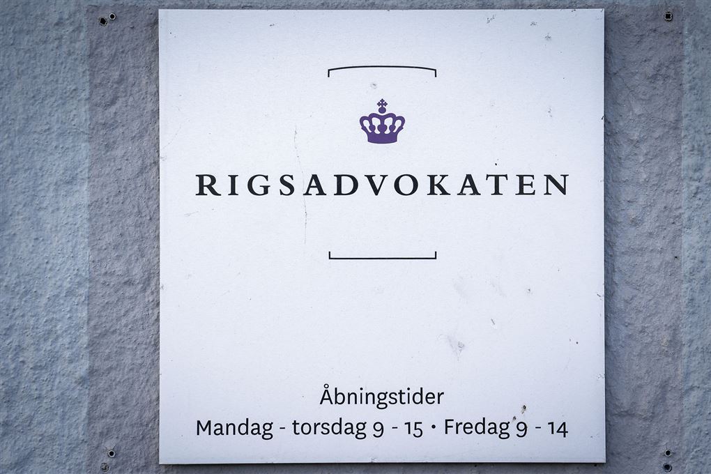 skilt ved rigsadvokatens kontor i københavn