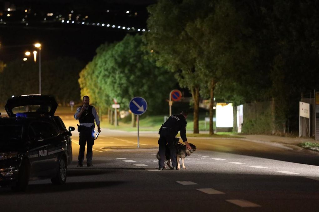 To politifolk med hunde