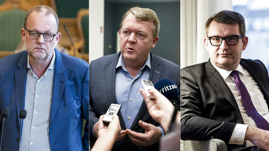 Lars Christian Lilleholt, Lars Løkke Rasmnussen og Troels Lund Poulsen